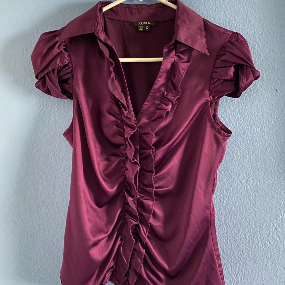 Purple blouse, XOXO